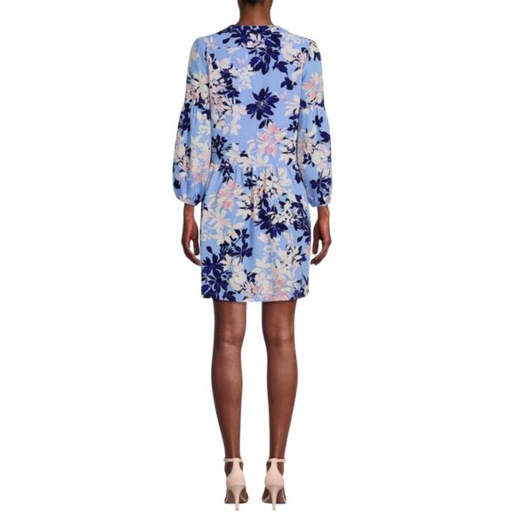 NEW Vince Camuto Floral Pebble Crepe Button Front Dress Sz. 12 - Picture 4 of 4